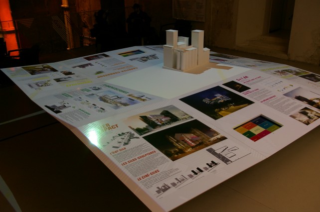 habillage multimedia pour expo architecture